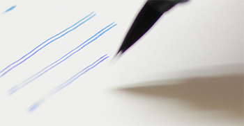 筆ペン二重線