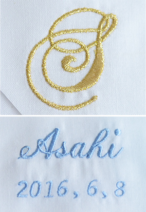 ベビーアルバム　刺繍