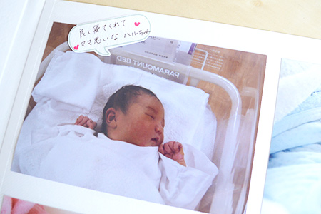 ベビーアルバムの写真に添えるコメントカード 3つのコツ 赤ちゃん 子供のアルバム手作りブログ